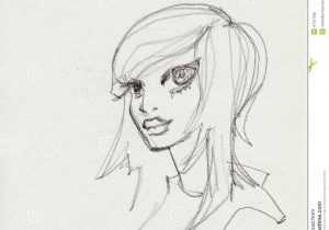 300x210 Emo Girl Pencil Sketch Pics Emo Hairstyles Drawings Best Images - Emo Hair Drawing