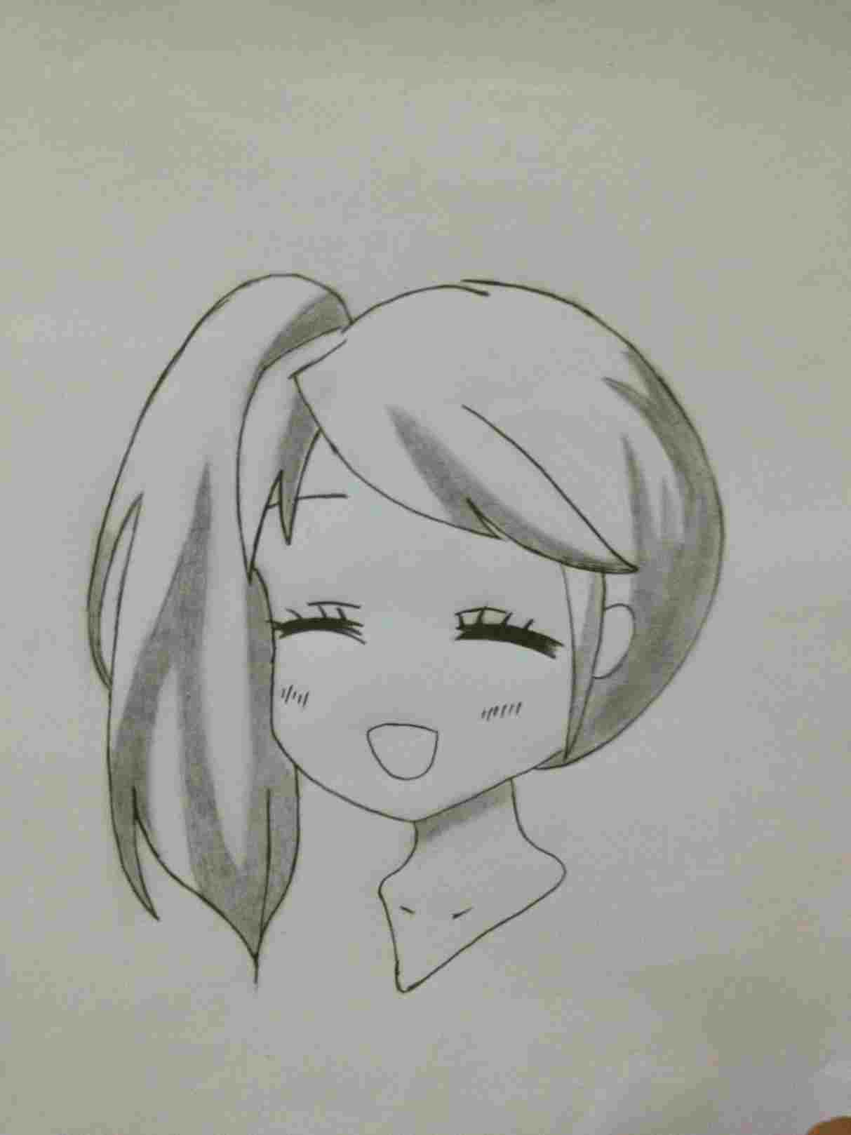 1213x1618 ideas emo ponytail hairstyles drawing women - Emo Hair Drawing