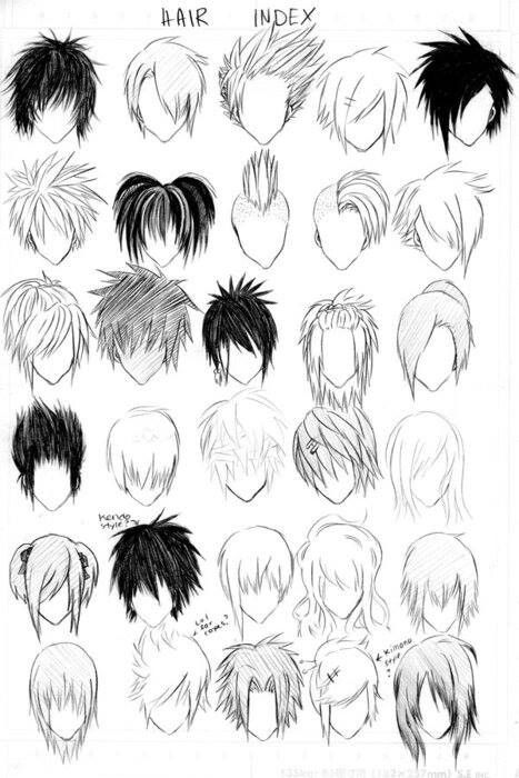 467x700 Perfect For My Characters Hair Drawings, How To Draw - Emo Hair Drawing