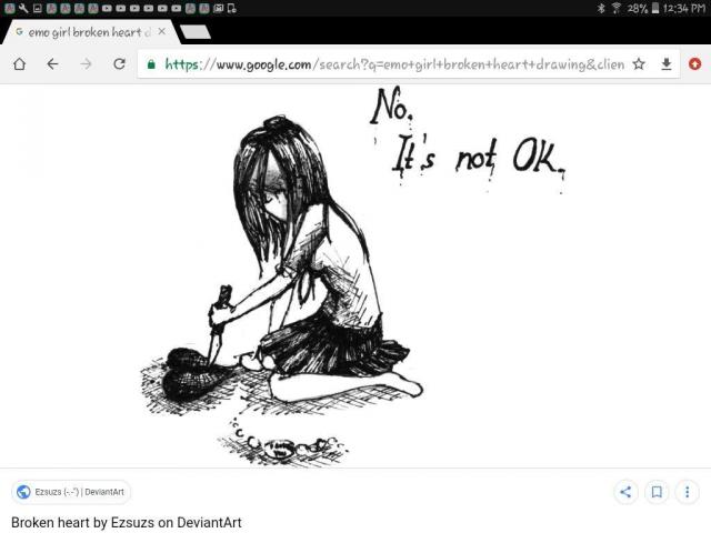 640x480 Drawn Broken Heart Emo - Emo Heart Drawings