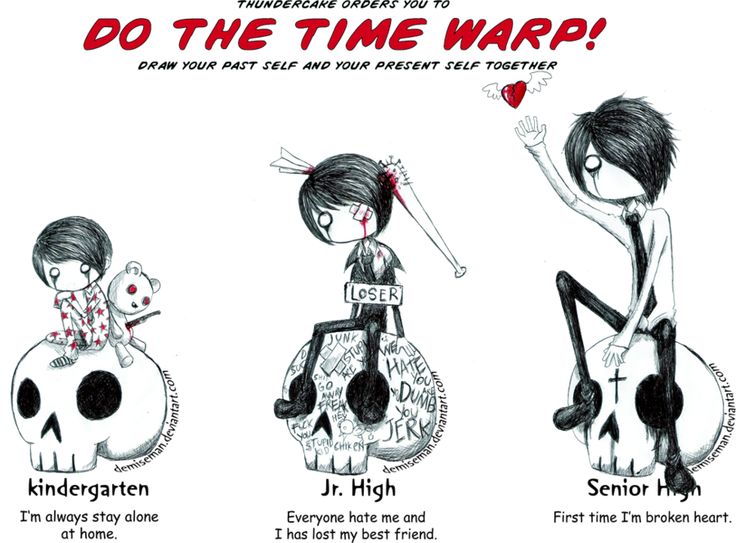 736x543 Drawn Emo Alone - Emo Heart Drawings