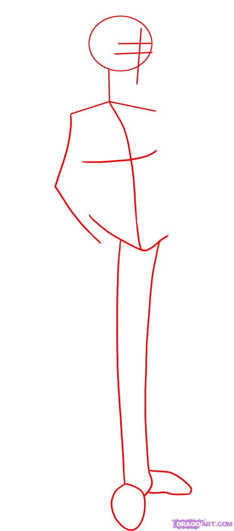 748x1697 Draw Emo, Step - Emo Kid Drawing