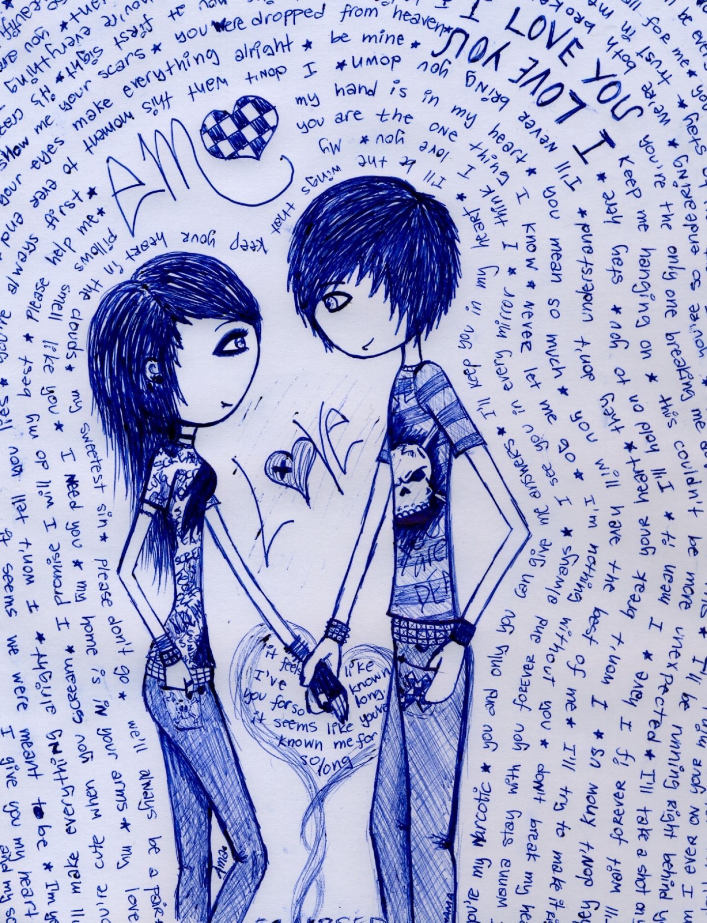 1439x1878 cute love drawings cute emo love drawings pictures love - Emo Love Drawings