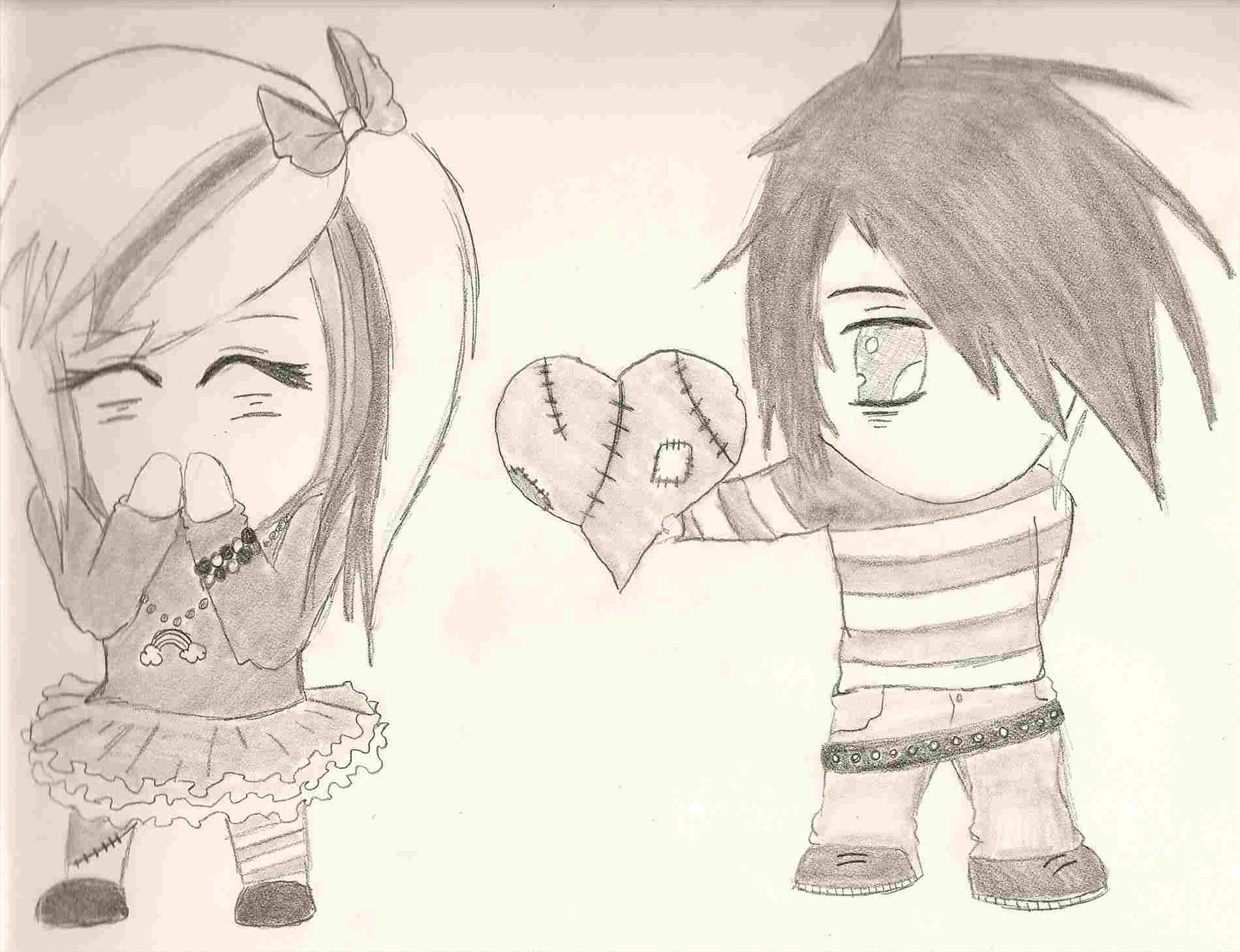 Emo Love Drawings at Explore collection of Emo