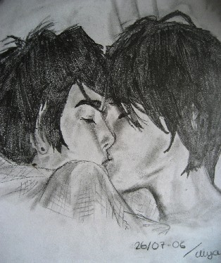 314x374 kiss emo drawing bases - Emo People Drawings