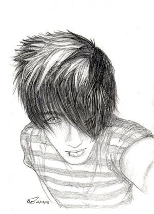 300x417 good emo drawings emo guy art!! emo art, drawings, emo - Emo People Drawings