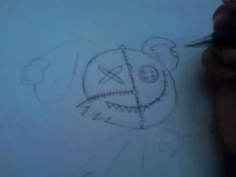 480x360 Emo Drawing Death Teddy Bear - Emo Teddy Bear Drawing