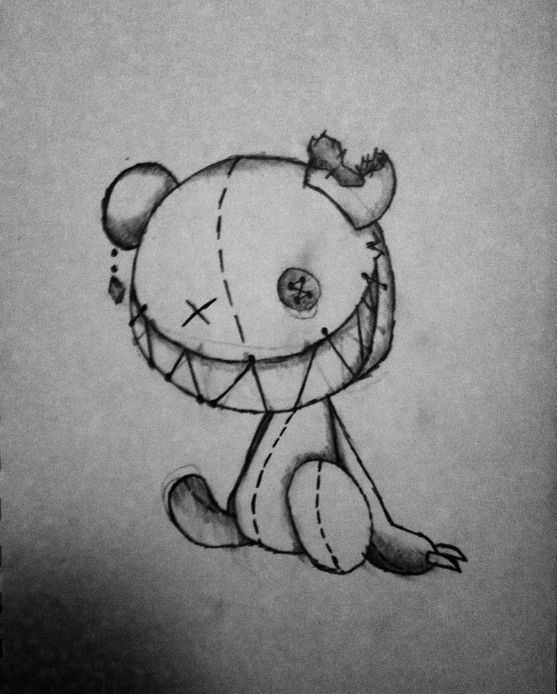 Emo Teddy Bear Drawing at Explore collection of