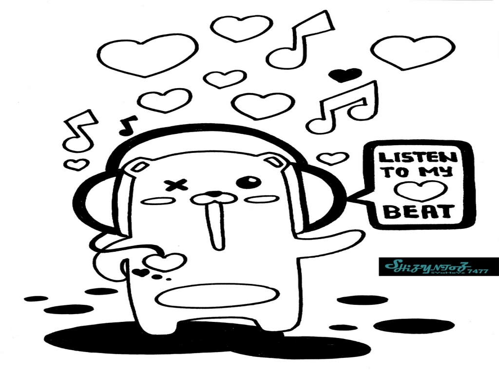 1024x768 Emo Teddy Bear Drawings Hd Wallpapers Home Design - Emo Teddy Bear Drawing