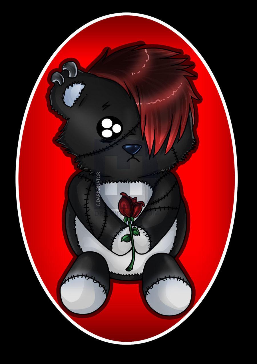 Emo Teddy Bear Drawing at PaintingValley.com | Explore collection of ...