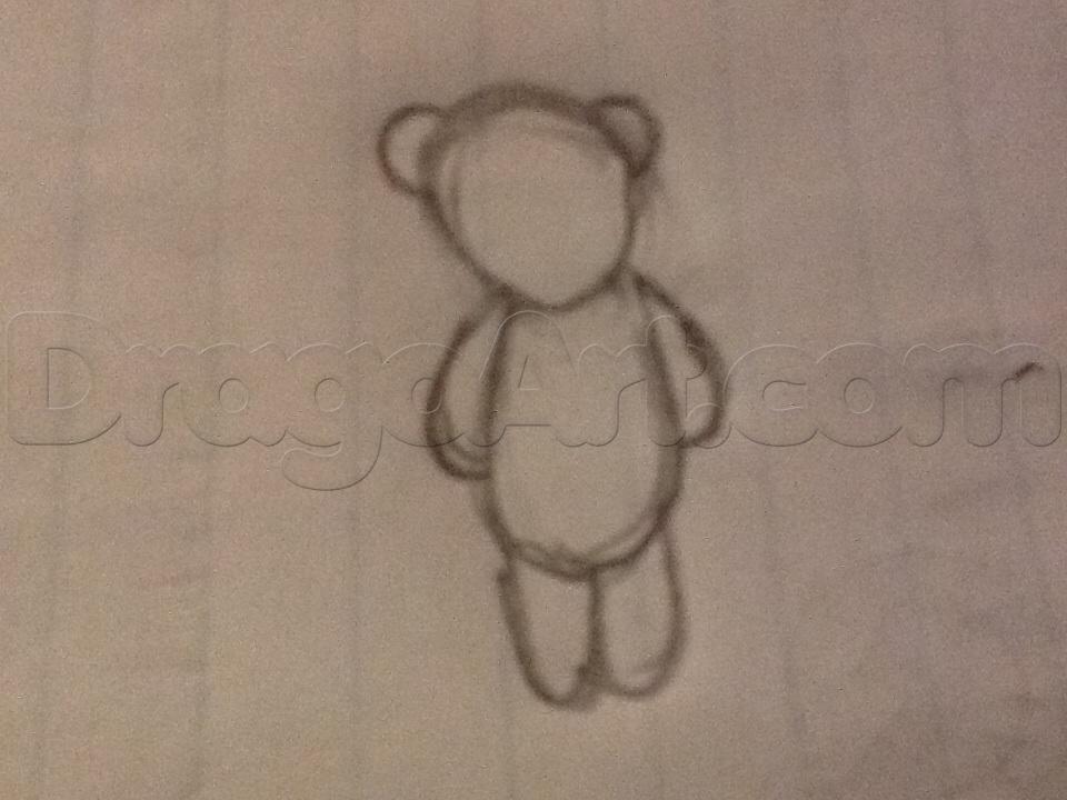 960x720 Draw An Emo Teddy Bear, Step - Emo Teddy Bear Drawing