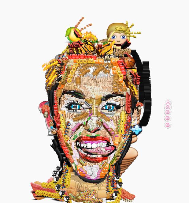 618x663 emoji portraits of the internet's favorite celebrities - Emoji Drawings