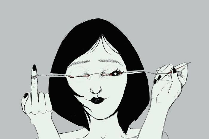 700x467 i draw people's emotions that can't be expressed - Emotional Drawings