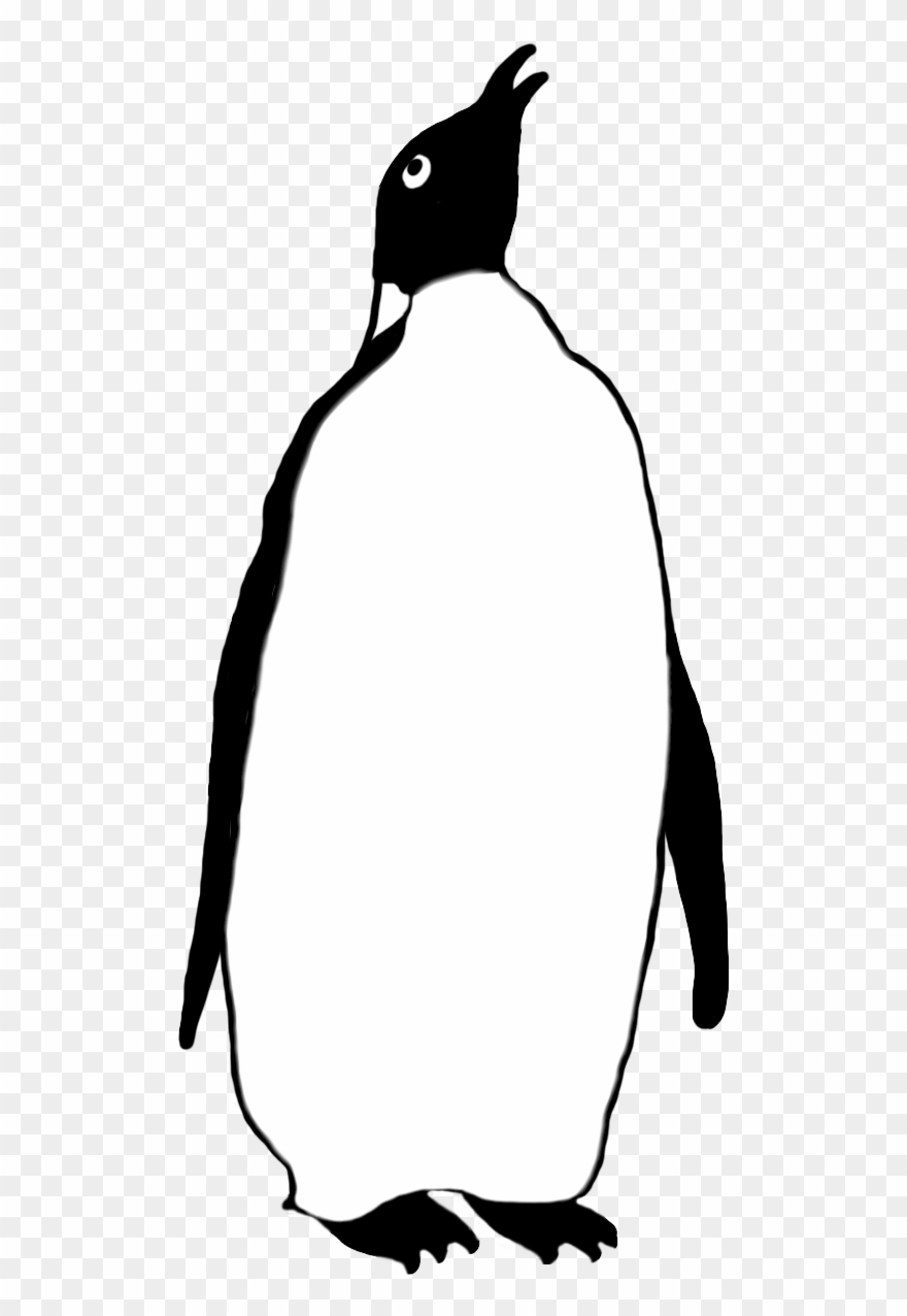 880x1276 emperor penguin drawing - Emperor Penguin Drawing
