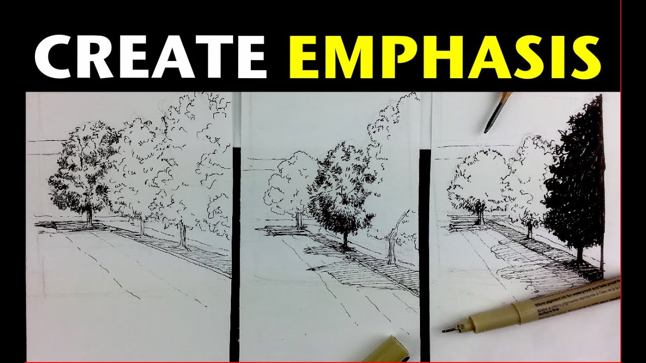 1280x720 urban sketching series pt tips on how to create emphasis - Emphasis Drawing