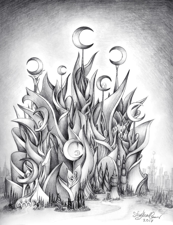 693x900 main castle of the silver moon empire drawing - Empire Drawing