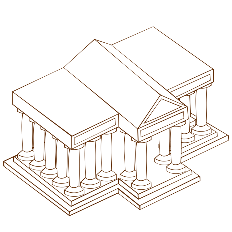 750x750 roman temple drawing coloring book roman empire cc0 - Empire Drawing