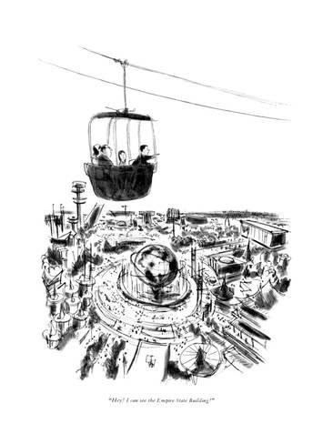 366x488 Hey! I Can See The Empire State Building! - Empire State Building Cartoon Drawing