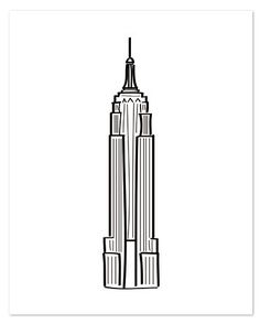236x294 Cute Eiffel Tower Drawing Vinyl Wall Decal, Ah Paris Ohh La La - Empire State Building Cartoon Drawing