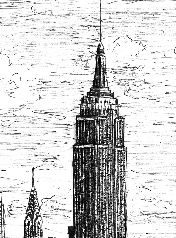 Empire State Building Drawing at PaintingValley.com | Explore ...