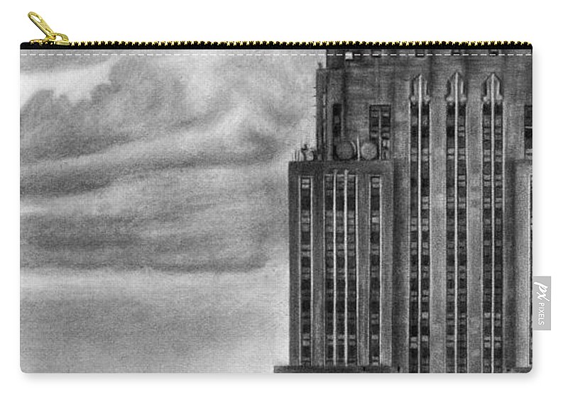 800x570 empire state building new york pencil drawing carry all pouch - Empire State Building Drawing