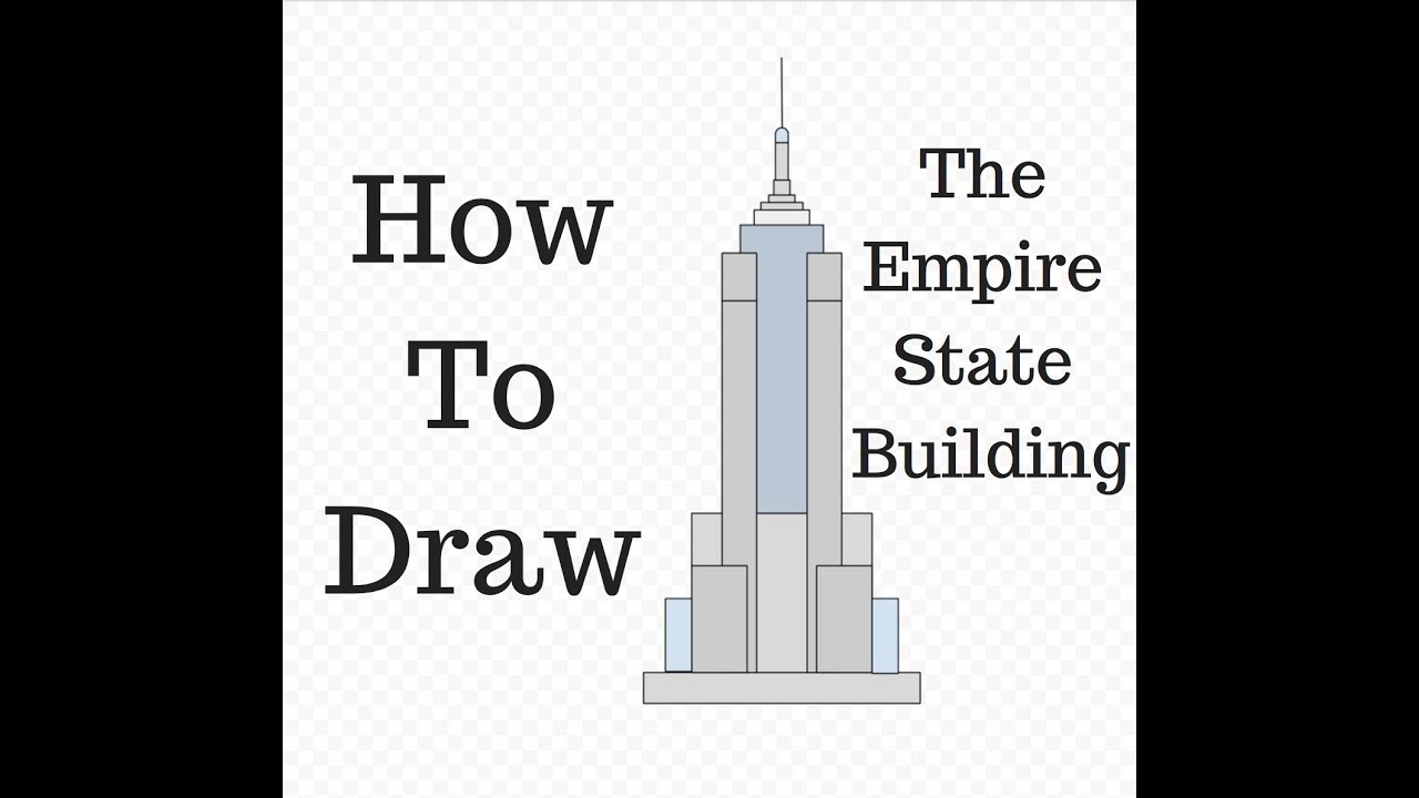 1280x720 how to draw the empire state building - Empire State Building Drawing