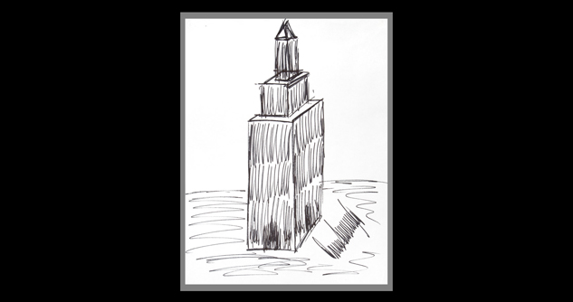 633x334 president trump's drawing of empire state building sells - Empire State Building Drawing