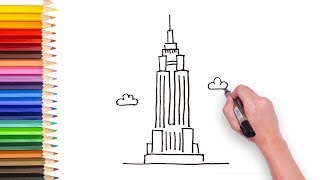 320x180 how to draw the empire state building tutorials and online canvas - Empire State Drawing