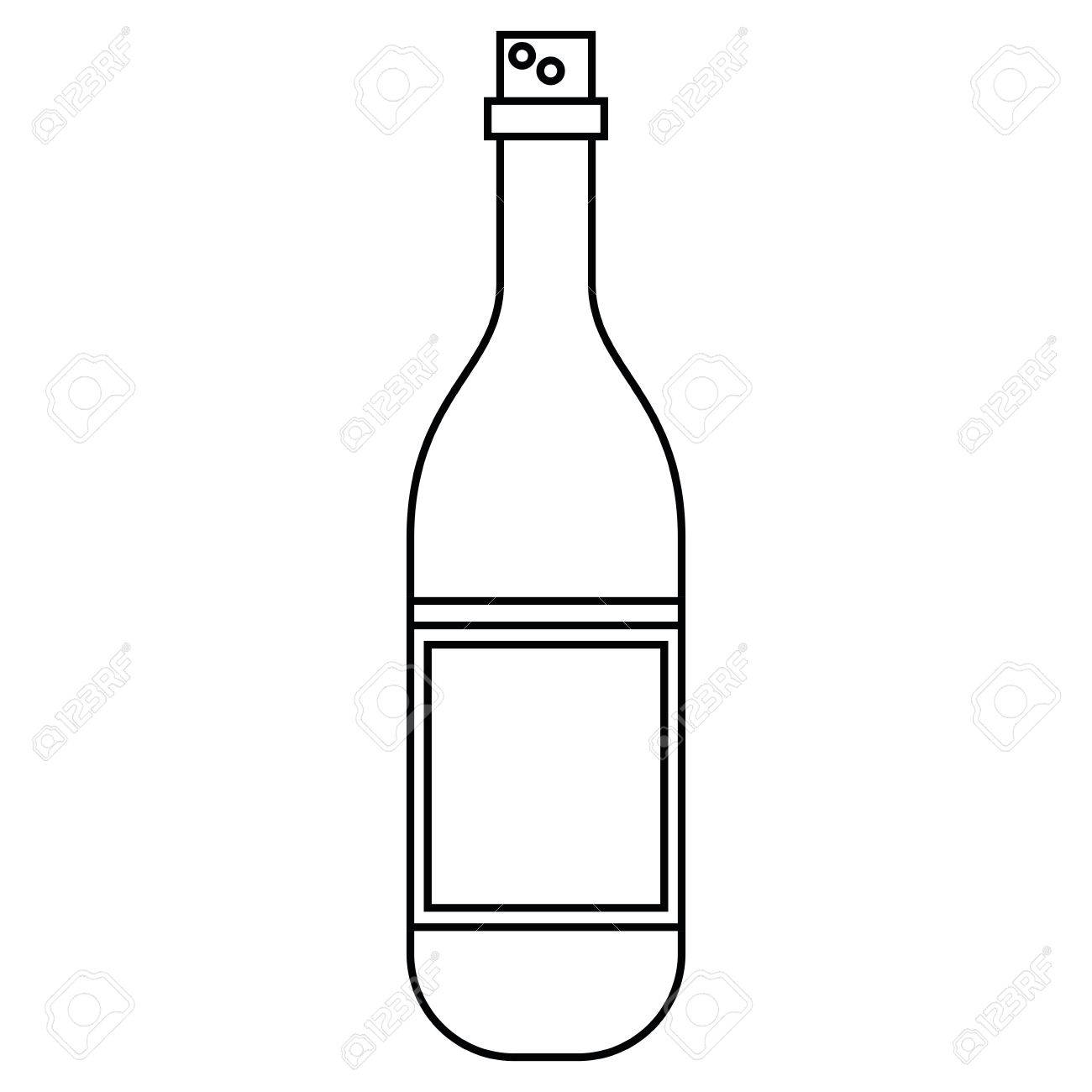 1300x1300 Empty Bottle Clipart Black And White Great Free Clipart - Empty Bottle Drawing