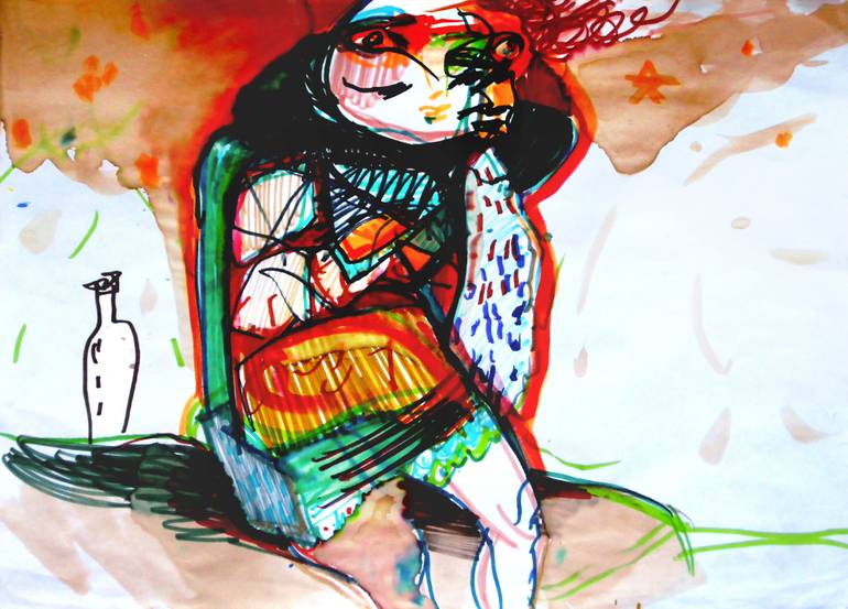 770x553 The Empty Bottle Drawing - Empty Bottle Drawing