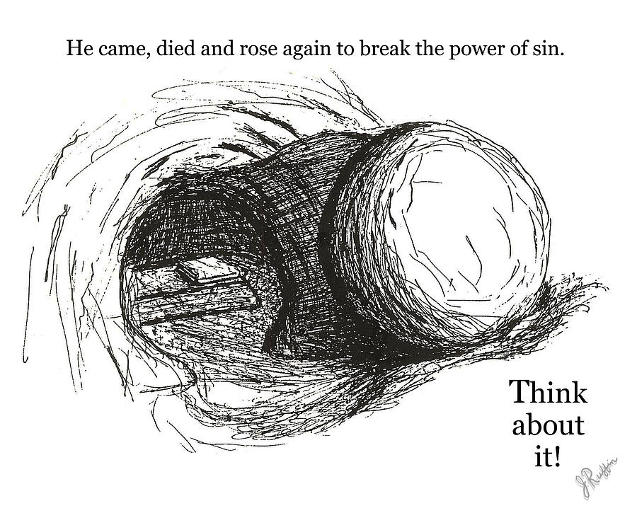 900x725 empty tomb drawing - Empty Drawing