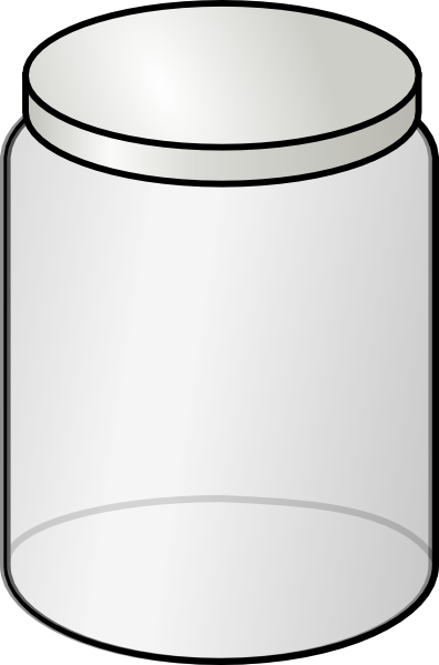 396x599 Glass Jar Clip Art - Empty Jar Drawing