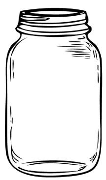 216x366 good drawing of mason jar farmer's market mason jar clip art - Empty Jar Drawing