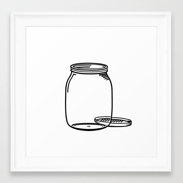 700x700 the empty jar framed art print - Empty Jar Drawing