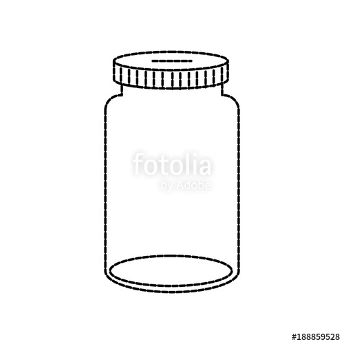 500x500 empty jar icon stock image and royalty free vector - Empty Jar Drawing