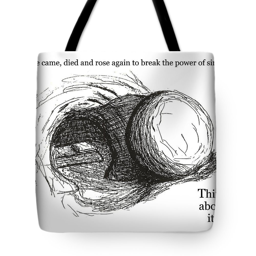 1000x1000 Empty Tomb Tote Bag For Sale - Empty Tomb Drawing