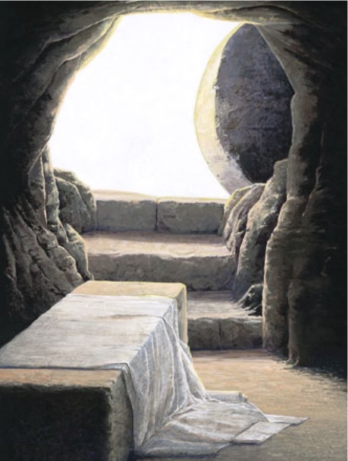 692x915 Bloody Cross, Empty Tomb Mike Patz - Empty Tomb Drawing