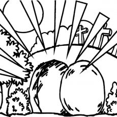 230x230 Coloring Pages Of Jesus Empty Tomb - Empty Tomb Drawing