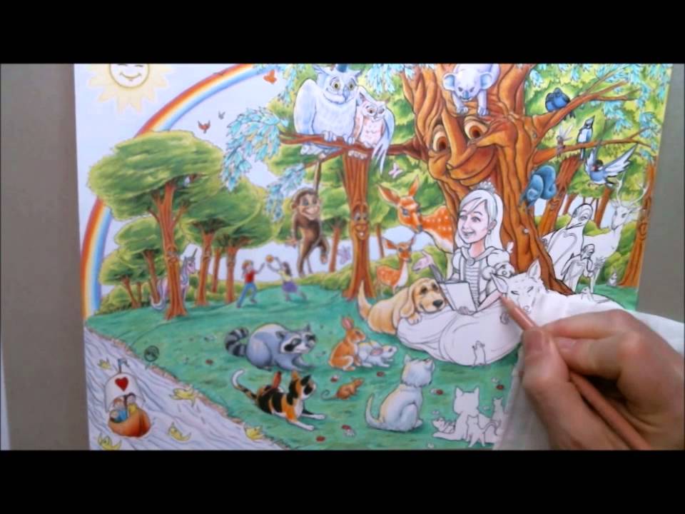 960x720 Enchanted Forest Speed Drawing - Enchanted Forest Drawing