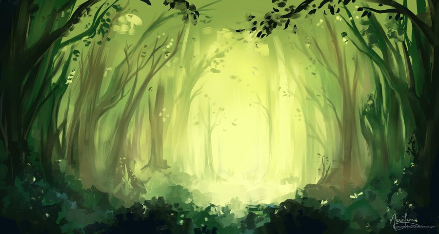 900x480 Enchanted Forest Speedpaint - Enchanted Forest Drawing