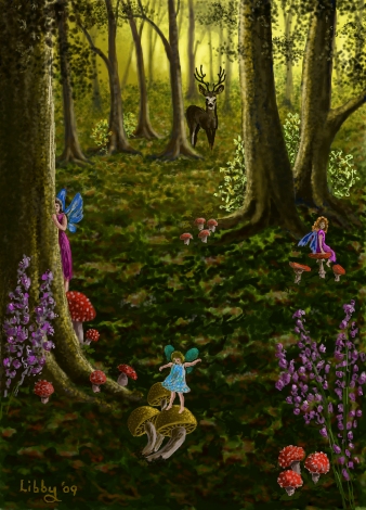 338x470 Enchanted Forest - Enchanted Forest Drawing
