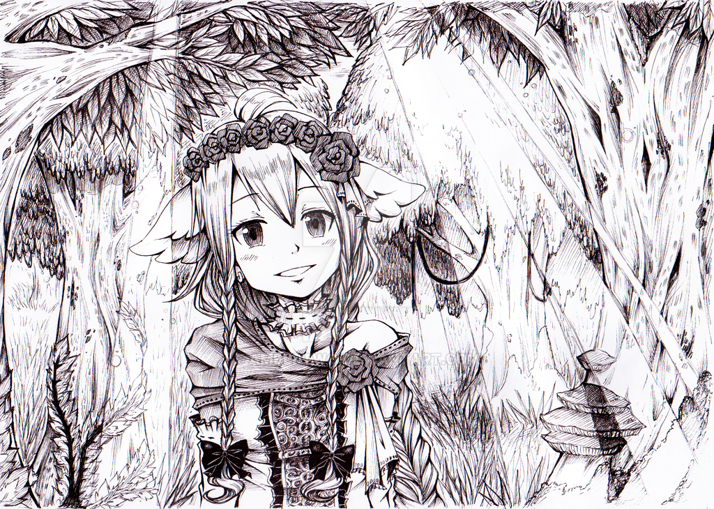 1024x730 Enchanted Forest - Enchanted Forest Drawing