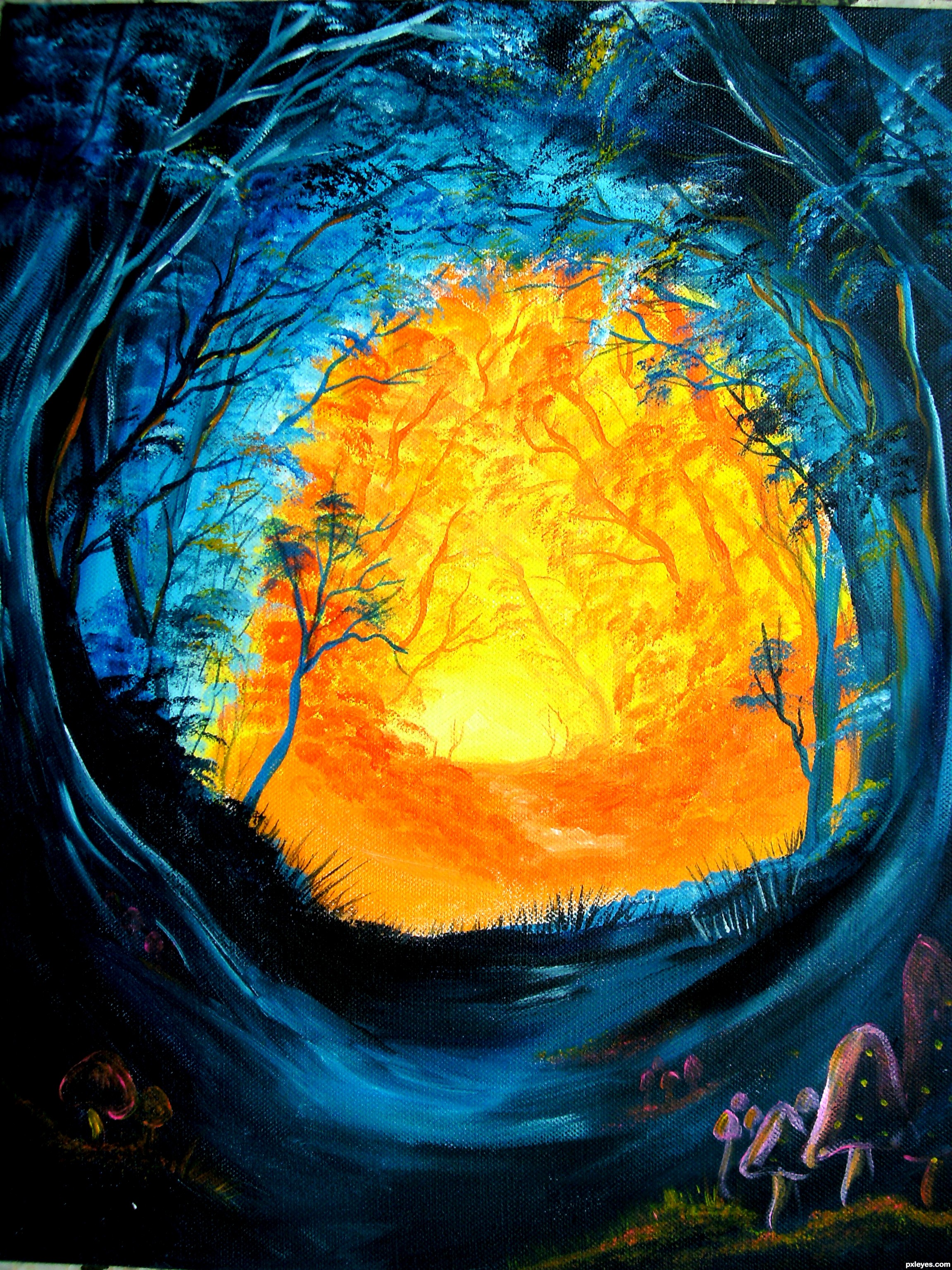 2304x3072 Enchanted Forest Picture - Enchanted Forest Drawing