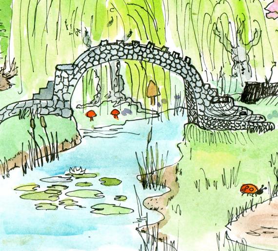 570x514 Items Similar To A Dragon Sleeps In The Enchanted Forest Drawing - Enchanted Forest Drawing