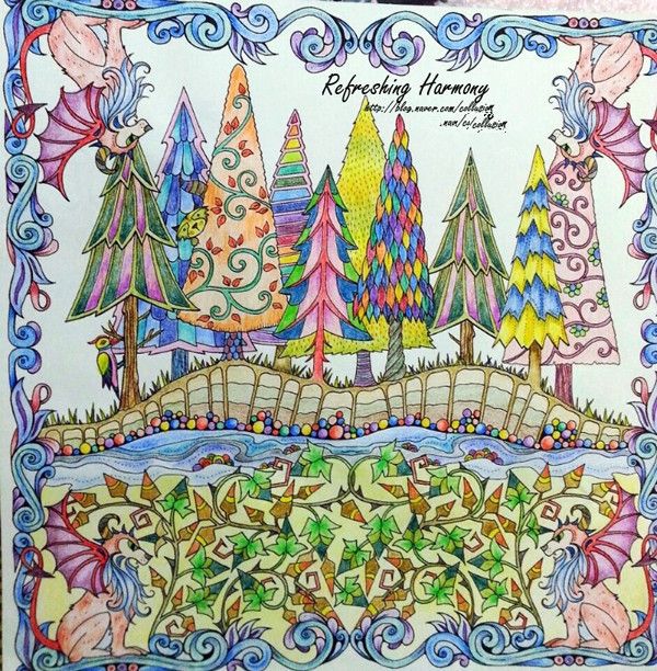 600x612 enchanted forest an inky quest coloring book for children adult - Enchanted Forest Drawing Book