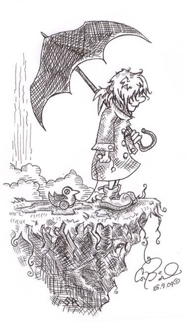 375x648 A Friend For The End Of The World Drawing - End Of The World Drawing