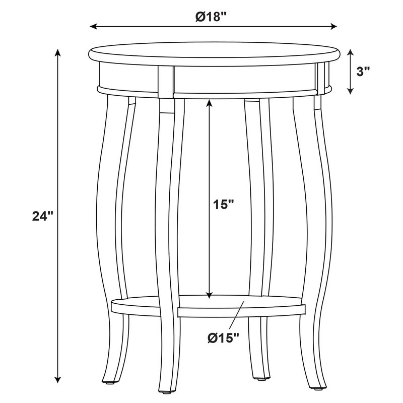 800x800 charlton home axtell end table reviews wayfair - End Table Drawing