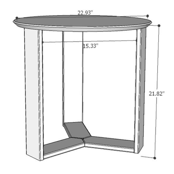End Table Drawing at Explore collection of End