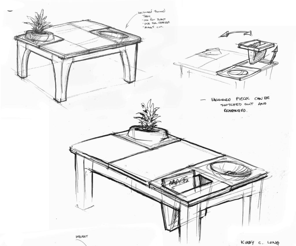 End Table Drawing at Explore collection of End