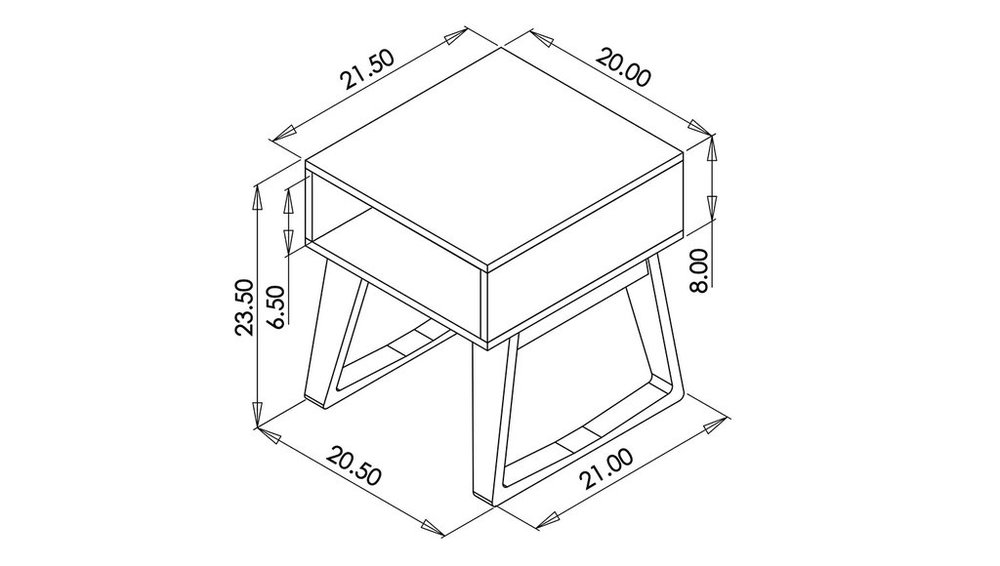 1000x566 Sheepadillo End Table Guest House - End Table Drawing